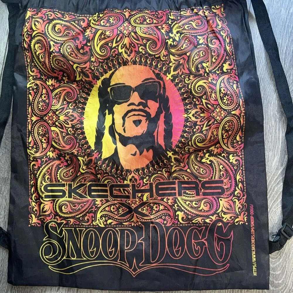 Snoop Dogg Skechers Tote Bag With Adjustable Backpack Straps Reusable